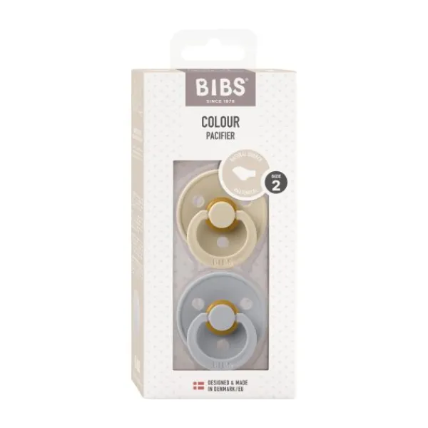 BIBS Fopspeen Latex Anatomical 0-6mnd Sage / Hunter Green (2-Pack)> Fopspenen 0-6 Maanden|Fopspenen 12+ Maanden