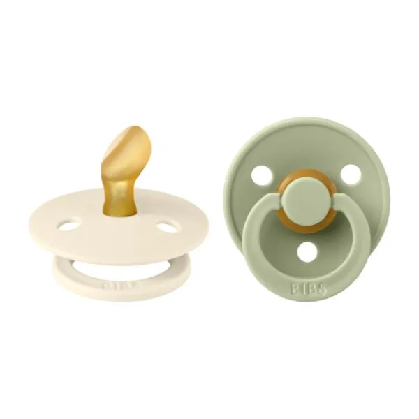 BIBS Fopspeen Latex Anatomical 0-6mnd Sage / Hunter Green (2-Pack)> Fopspenen 0-6 Maanden|Fopspenen 12+ Maanden