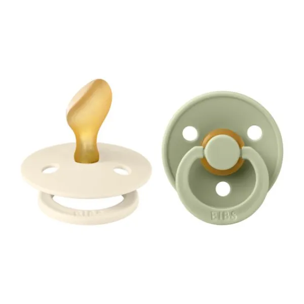 BIBS Fopspeen Latex Anatomical 0-6mnd Sage / Hunter Green (2-Pack)> Fopspenen 0-6 Maanden|Fopspenen 12+ Maanden