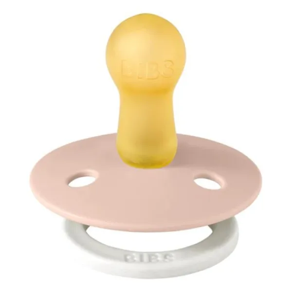 BIBS Fopspeen Latex Symmetric 0-6mnd Glow Blush / Vanilla (2-Pack)> Fopspenen 12+ Maanden|Fopspenen 6+ Maanden