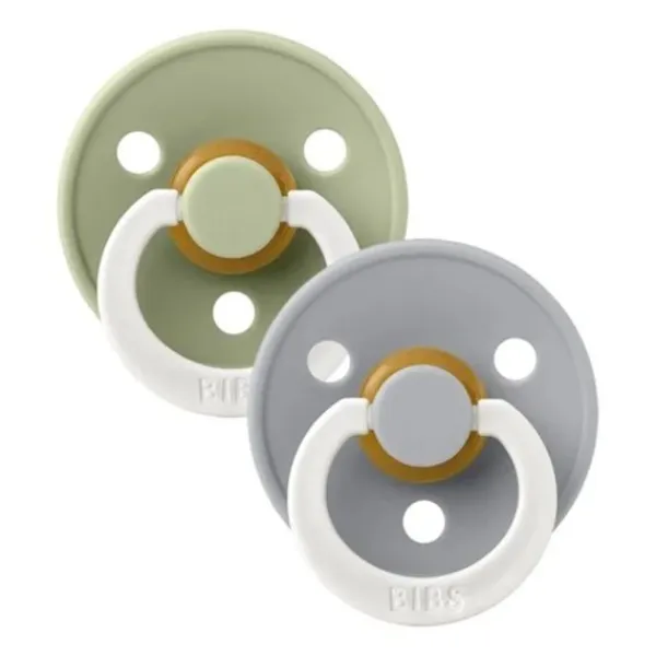 BIBS Fopspeen Latex Symmetric 0-6mnd Glow Blush / Vanilla (2-Pack)> Fopspenen 12+ Maanden|Fopspenen 6+ Maanden