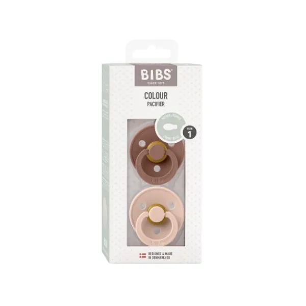 BIBS Fopspeen Latex Symmetrical Ivory / Sage Size 2 (2-Pack)> Fopspenen 12+ Maanden|Fopspenen 6+ Maanden