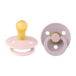 BIBS Fopspeen Round 0-6mnd Dark Oak/Ivory (2 stuks)><noscript><img width=