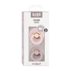 BIBS Fopspeen Round 0-6mnd Dark Oak/Ivory (2 stuks)><noscript><img width=