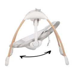 Bo Jungle B-Portable Swing Dolphy Wood Pure White><noscript><img width=