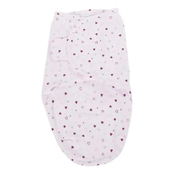 Bo Jungle B-Wrap Lovely Hearts Small> Inbakeren|4-Seizoenen Slaapzakken