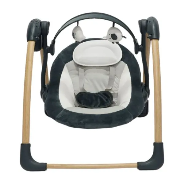 Bo Jungle Dolphy Wood Portable Swing - Shady Grey> Swings