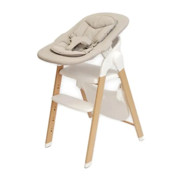 Bo Jungle Grow With Me Bouncer - Pure White> Sitters