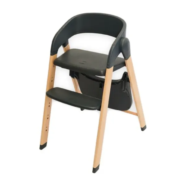 Bo Jungle Grow With Me High Chair - Pure White> Houten Kinderstoelen