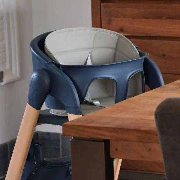 Bo Jungle Grow With Me High Chair - Pure White> Houten Kinderstoelen