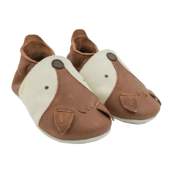 Bobux Soft Soles Slofje Foxy - Mt. S - Toffee> Slofjes