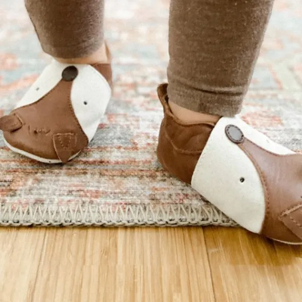 Bobux Soft Soles Slofje Foxy - Mt. S - Toffee> Slofjes