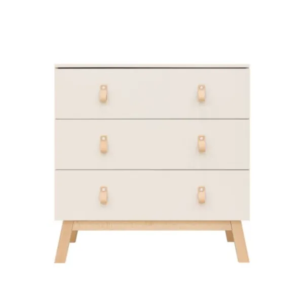 Bopita Meegroeibed 70 x 140 cm - Commode - Lines - Dune / Natural> Complete Babykamers|Ladekasten