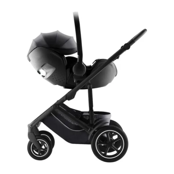 Britax Römer Smile 5Z Kinderwagen 2-in-1 - Space Black | Autostoel BABY-SAFE PRO - Style Carbon Black> Wandelwagens|Complete Kinderwagens