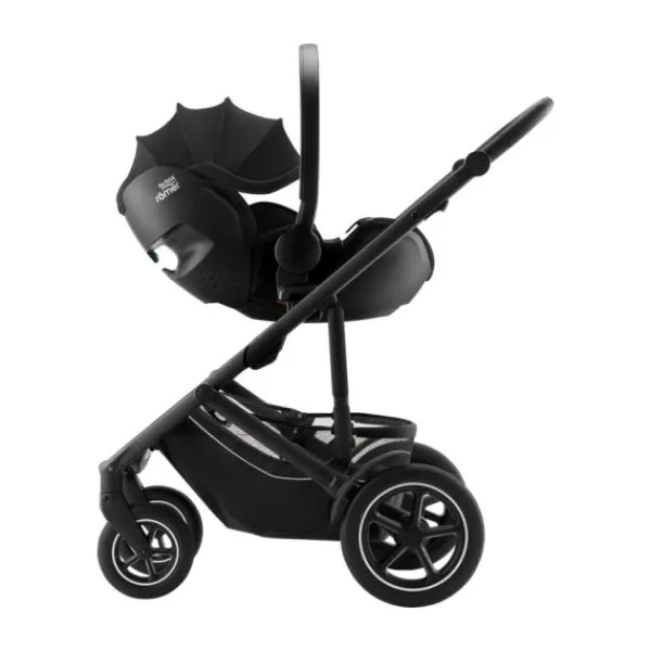 Britax Römer Smile 5Z Kinderwagen 2-in-1 - Space Black | Autostoel BABY-SAFE PRO - Style Carbon Black> Wandelwagens|Complete Kinderwagens