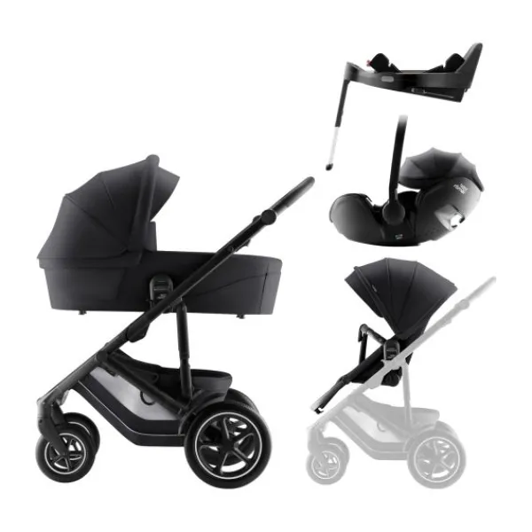 Britax Römer Smile 5Z Style Comfort Plus Set - Harbor Blue> Uitbreidbare Kinderwagens|Wandelwagens
