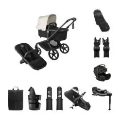 Bugaboo Fox 5 Renew Kinderwagen 4-in-1 - Newborn Bundel - Black / Deep Indigo><noscript><img width=