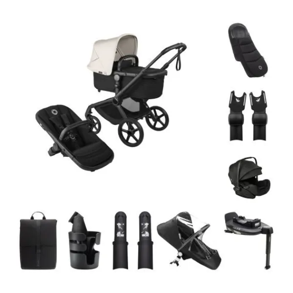 Bugaboo Fox 5 Renew Kinderwagen 4-in-1 - Newborn Bundel - Black / Deep Indigo> Wandelwagens|Complete Kinderwagens