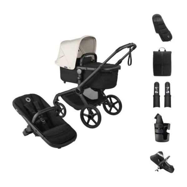 Bugaboo Fox 5 Renew Kinderwagen 2-in-1 - Essential Bundel - Black / Deep Indigo> Wandelwagens|Complete Kinderwagens