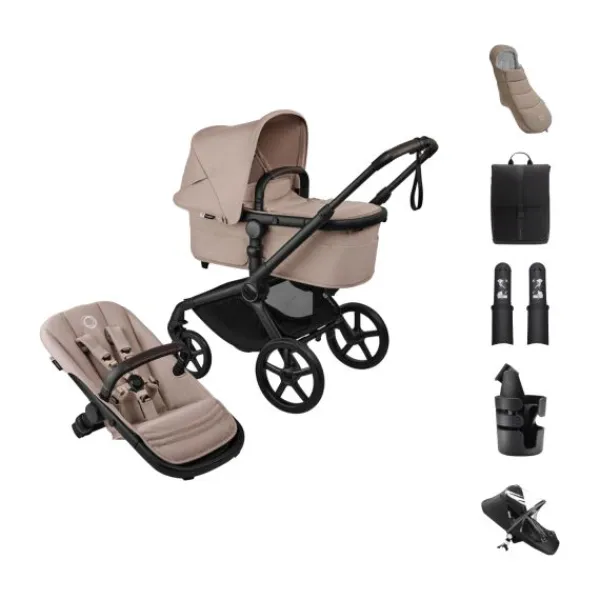 Bugaboo Fox 5 Renew Kinderwagen 2-in-1 - Essential Bundel - Black / Deep Indigo> Wandelwagens|Complete Kinderwagens