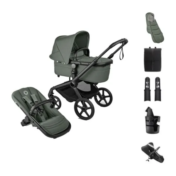 Bugaboo Fox 5 Renew Kinderwagen 2-in-1 - Essential Bundel - Black / Deep Indigo> Wandelwagens|Complete Kinderwagens