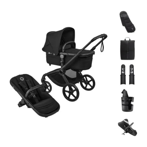 Bugaboo Fox 5 Renew Kinderwagen 2-in-1 - Essential Bundel - Black / Deep Indigo> Wandelwagens|Complete Kinderwagens