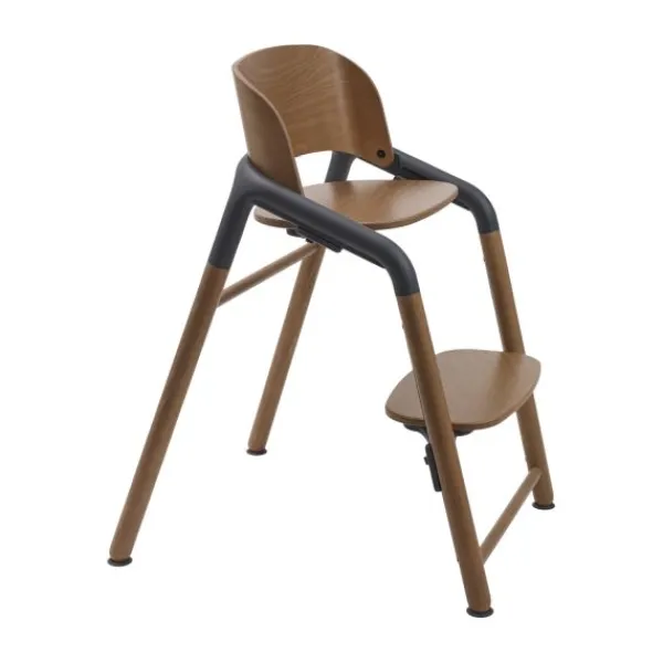 Bugaboo Giraffe Base Wood/Grey> Houten Kinderstoelen|Meegroeistoelen