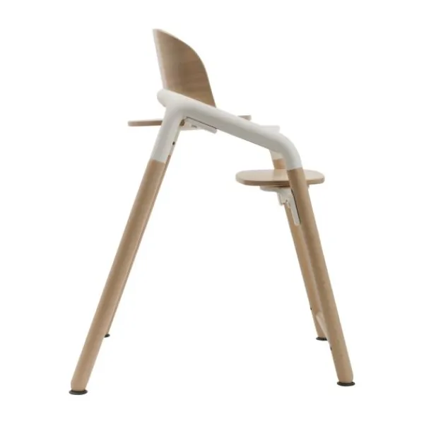 Bugaboo Giraffe Base Wood/Grey> Houten Kinderstoelen|Meegroeistoelen