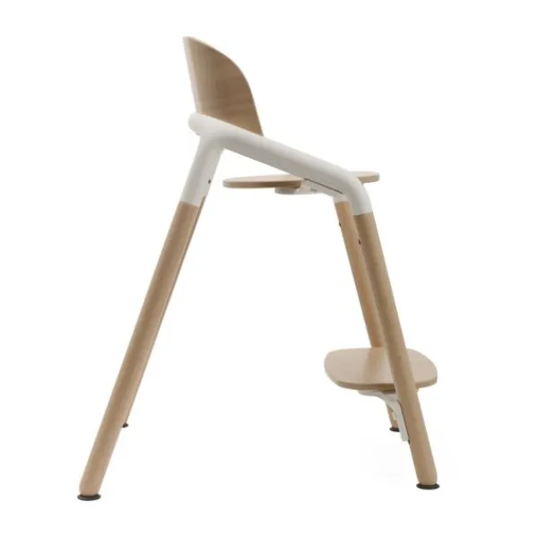 Bugaboo Giraffe Base Wood/Grey> Houten Kinderstoelen|Meegroeistoelen