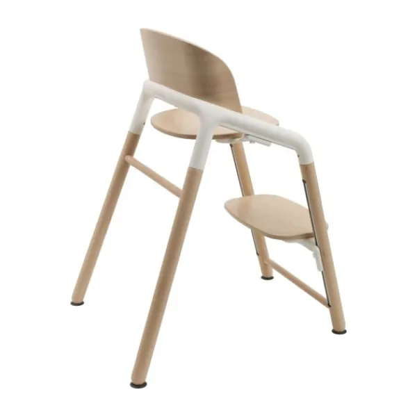 Bugaboo Giraffe Base Wood/Grey> Houten Kinderstoelen|Meegroeistoelen