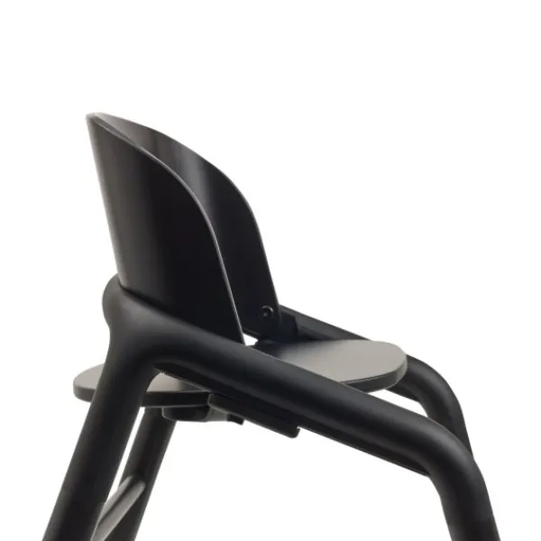 Bugaboo Giraffe Base Wood/Grey> Houten Kinderstoelen|Meegroeistoelen