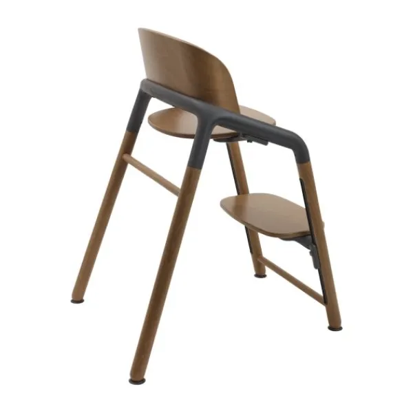Bugaboo Giraffe Base Wood/Grey> Houten Kinderstoelen|Meegroeistoelen