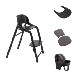 Bugaboo Giraffe Kinderstoel Compleet Bundel - Wood/Grey><noscript><img width=