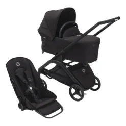 Bugaboo Kinderwagen Dragonfly Complete Graphite Frame / Grey Melange Bekleding><noscript><img width=