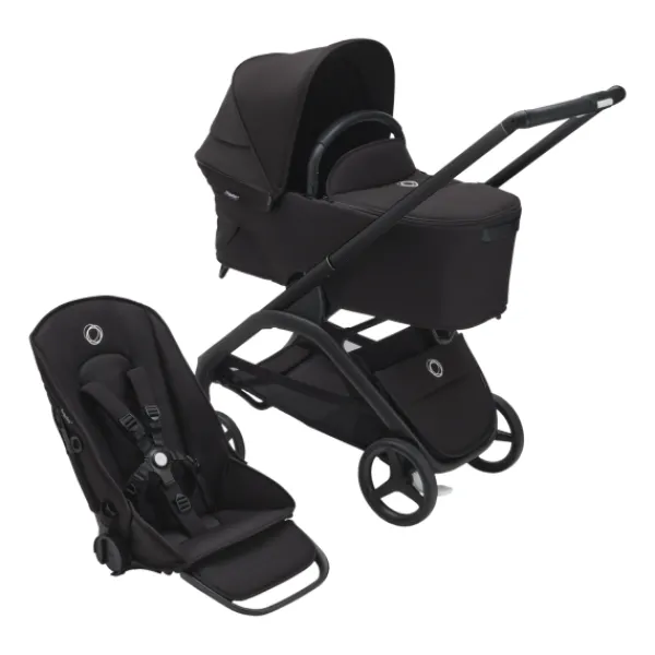 Bugaboo Kinderwagen Dragonfly Complete Graphite Frame / Grey Melange Bekleding> Wandelwagens|Complete Kinderwagens