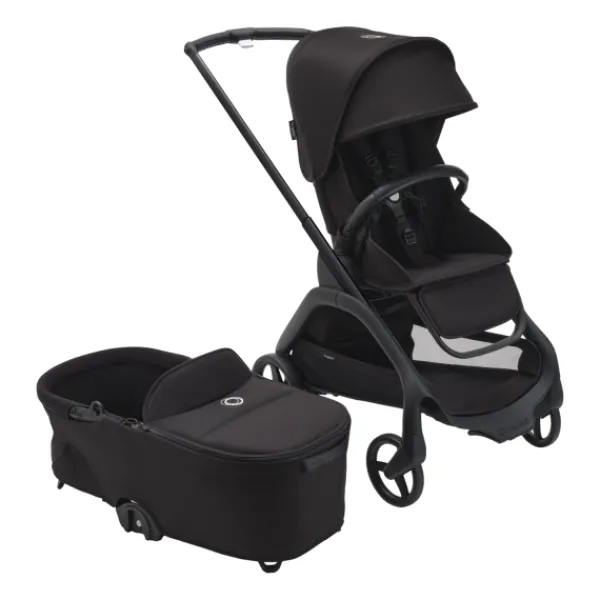 Bugaboo Kinderwagen Dragonfly Complete Graphite Frame / Grey Melange Bekleding> Wandelwagens|Complete Kinderwagens