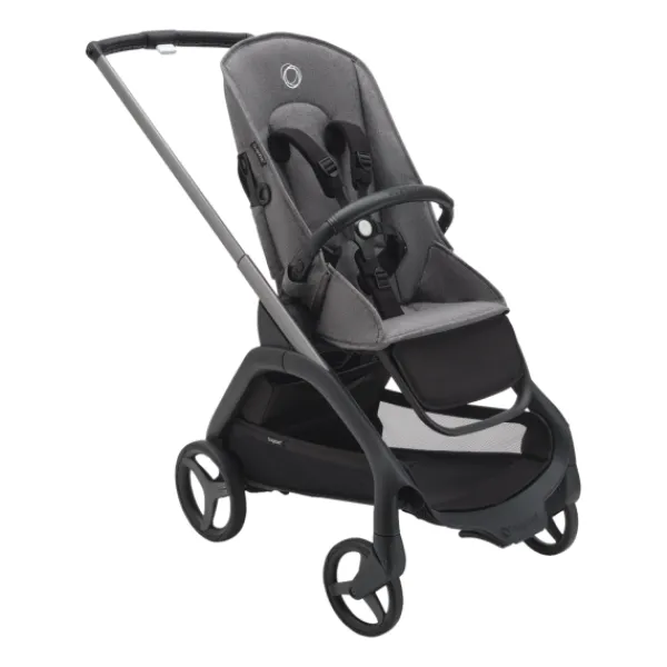 Bugaboo Wandelwagen Dragonfly Black Frame / Forest Green Zitje / Forest Green Sun Canopy> Wandelwagens|Complete Kinderwagens