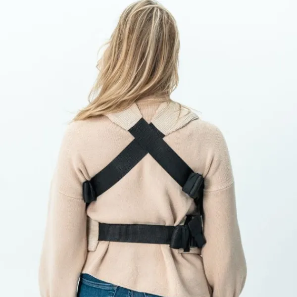 ByKay Click Carrier Deluxe Pro Ribbed Velvet Almond Sand> Rugdragers|Buikdragers
