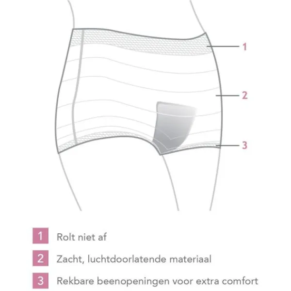 Carriwell Post Partum Netbroekjes 4st.> Slips / Shorts
