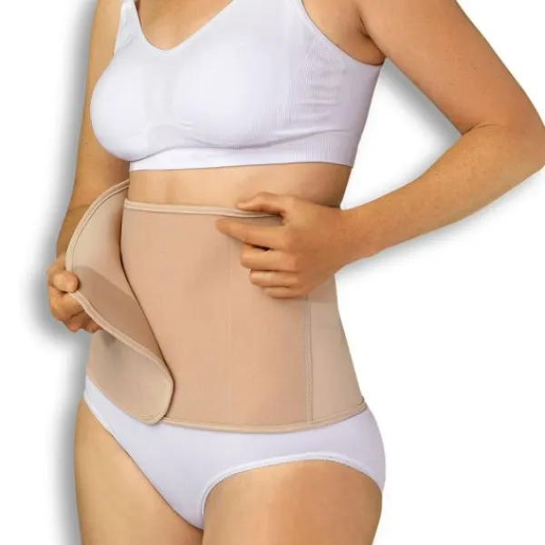Carriwell Sluitband Belly Binder Biokatoen Honey L/XL> Buikbanden