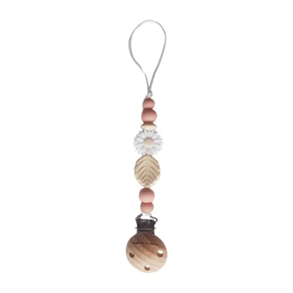 Chewies & More Daisy Speenkoord - Peachy> Fopspeenhouders