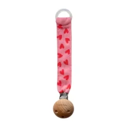 Chewies & More Speenkoord Hartjes - Rood/Roze> Fopspeenhouders