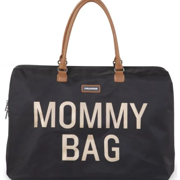 Childhome Mommy Bag Groot Black Gold> Accessoires Kinderwagens|Accessoires Tweeling/Duo