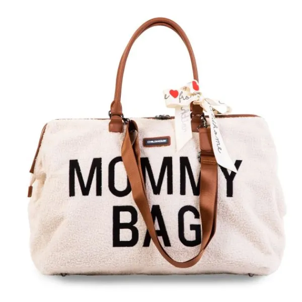 Childhome Mommy Bag Groot Teddy Offwhite> Accessoires Kinderwagens|Accessoires Tweeling/Duo