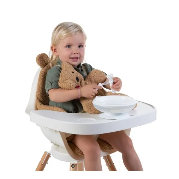 Childhome Stoelverkleiner Evolu / Ironwood Teddy Beige> Accessoires Kinderstoelen|Stoelverkleiners