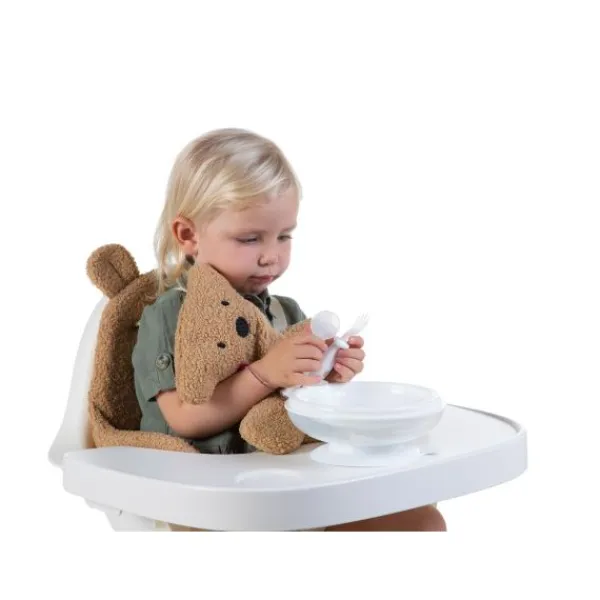 Childhome Stoelverkleiner Evolu / Ironwood Teddy Beige> Accessoires Kinderstoelen|Stoelverkleiners