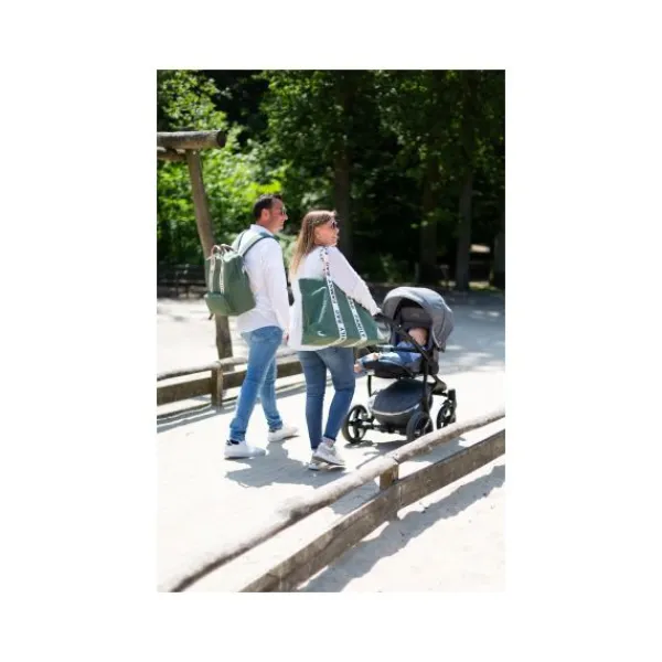 Childhome Verzorgingsruzak Family Club Signature Groen> Rugzakken