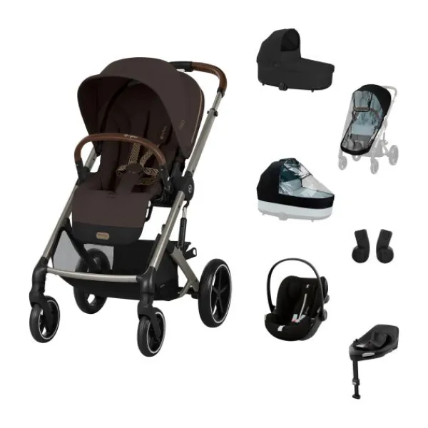 Cybex Balios 3-in-1 Kinderwagen Set XL - Almond Beige/Beige> Wandelwagens|Complete Kinderwagens