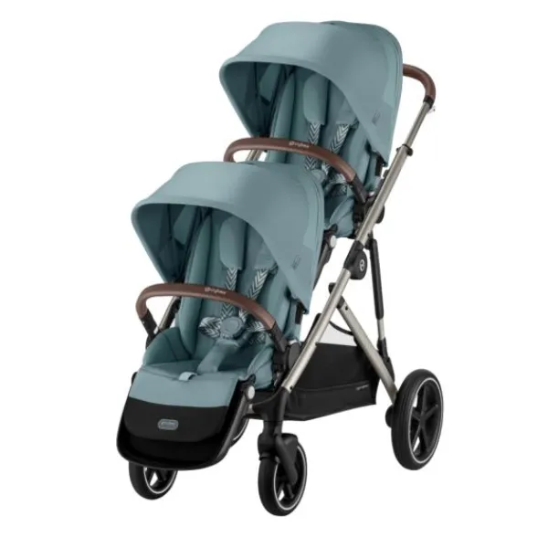 Cybex Duowagen Gazelle S Seashell Beige - Light Beige> Tweeling Kinderwagens|Duo Kinderwagens