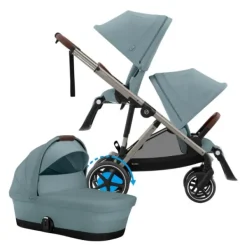 Cybex E-Gazelle S DUO kinderwagen 3-in-1 Almond Beige / Beige><noscript><img width=